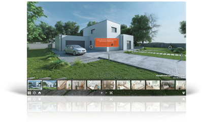 Visite virtuelle maison temoin 360 3D