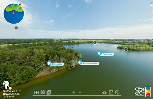Realisation visite virtuelle 360 commentee reserve ecologique